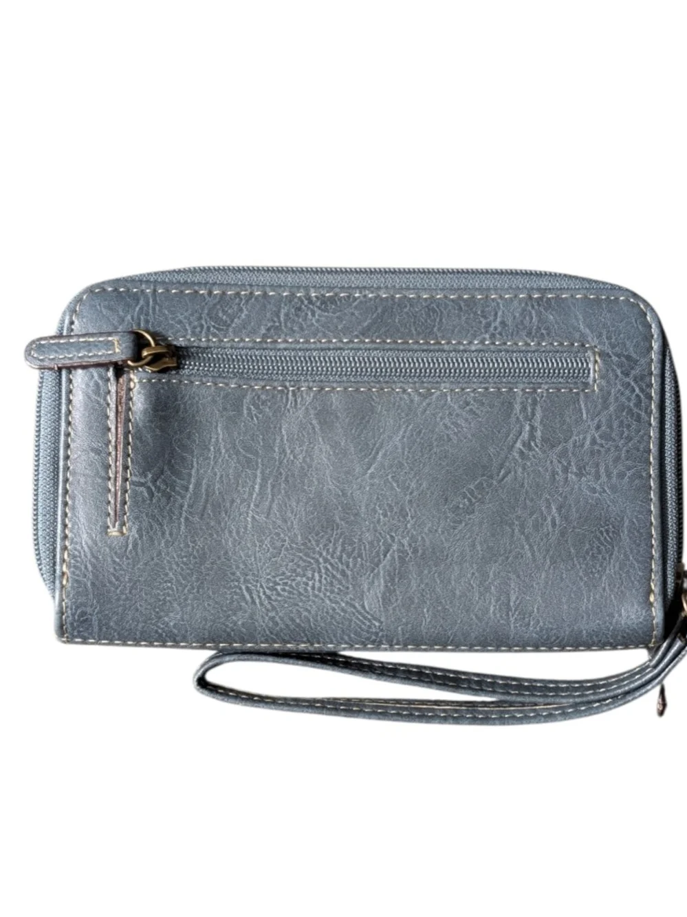b.o.c. Slate Blue Wristlet Clutch with Stitch Detail 8